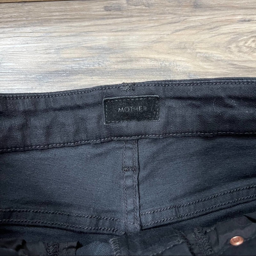 MOTHER High Waisted Looker Jeans Ankle Fray in Guilty Glitter Racer sz 26 - Picture 4 of 8